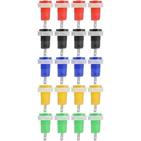 4 Pièces Connecteur de Poste de Masse Type Soudure Sécurisé pour Banane 4mm 402 1KV 32A