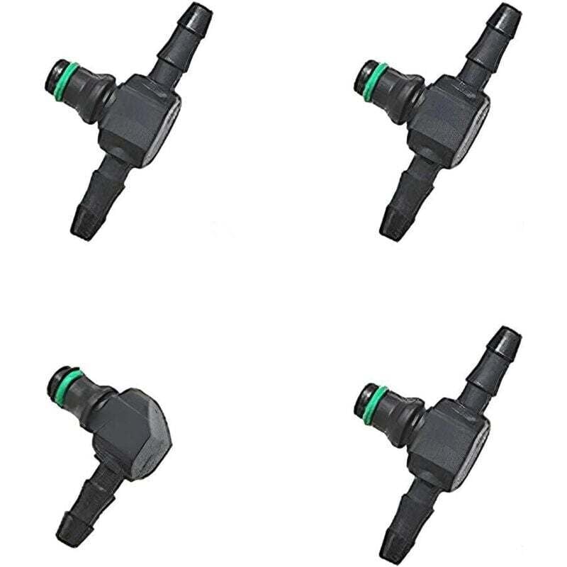 Image of 4 Pièces Connecteur Retour Injecteur Diesel Common Rail Pour Système Injection Moteur