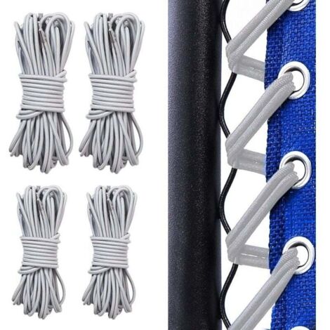 4 Pièces Corde Remplacement élastiques, Elastique Lafuma, Cordons De Remplacement De Chaise Zéro Gravité, Lafuma Fauteuil Relax, Zero Gravity Chaise Pliante, Chaise Longue (Gris)