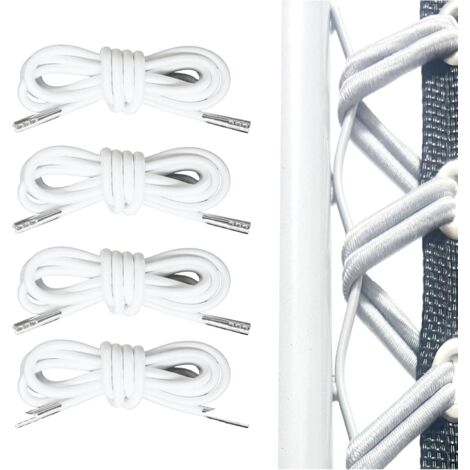 4 Pièces Corde Remplacement éLastiques，Fauteuil Transat Jardin Exterieur，Fauteuil Jardin Exterieur，Chaise Longue (White)
