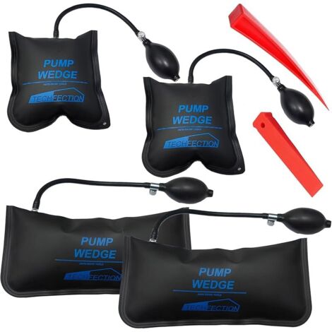 4 Pièces Coussin De Montage Gonflable Air Wedge Pump Coussin Gonflable Bricolage Air Coussiné Pompe à Air Outils à Main pour Installation des Portes Fenêtres Réparation Automobile