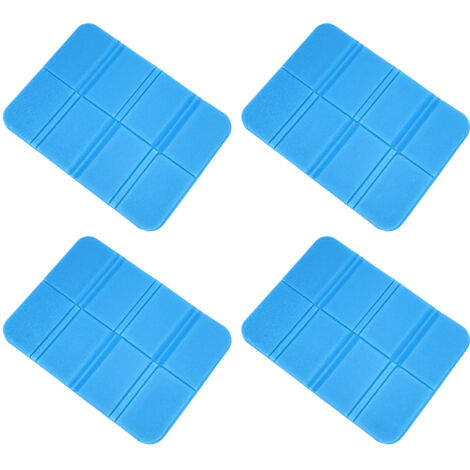 4 Pièces Coussin de Pique-nique Dégradable Vert, Tapis Imperméable Portable pour Voyage et Plein Air