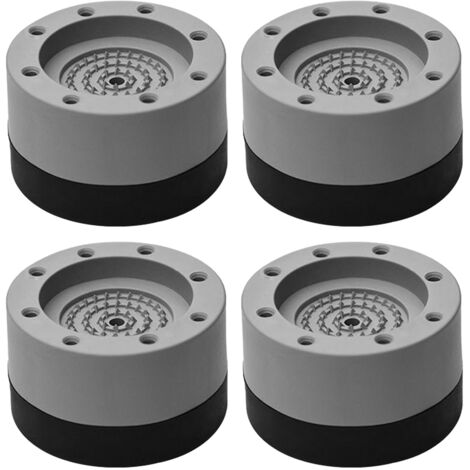4 Pièces Coussinets Anti-Vibration Lave-Linge Sécheuse, Semelles Anti-Dérapantes pour Machine à Laver et Réfrigérateur