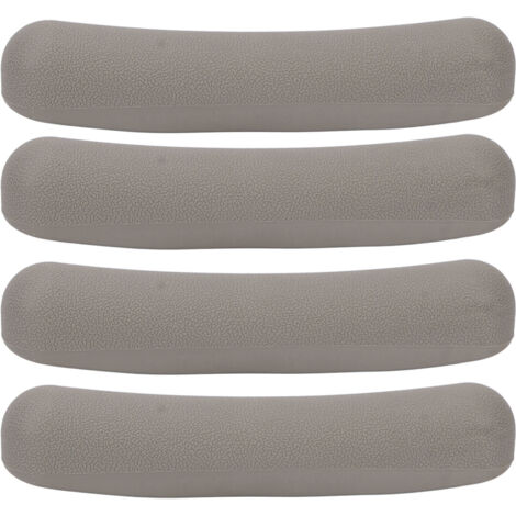 4 pièces Coussinets d'aisselle pour béquilles antidérapants en TPR souple, couleur gris