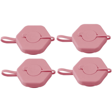 4 pièces Couvercles Anti-Fuites pour Bidons d'Eau Réutilisables, Bouchons Étanches pour Bouteilles d'Eau de Bureau ou Maison, Rose
