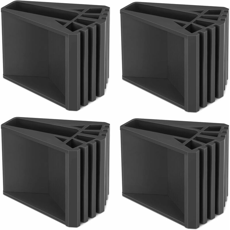 Memkey - 4 Pièces Couvre-pieds D'échelle Pieds D'échelle pvc Échelle Patins En Caoutchouc Antidérapants Pieds De Remplacement D'échelle Universel