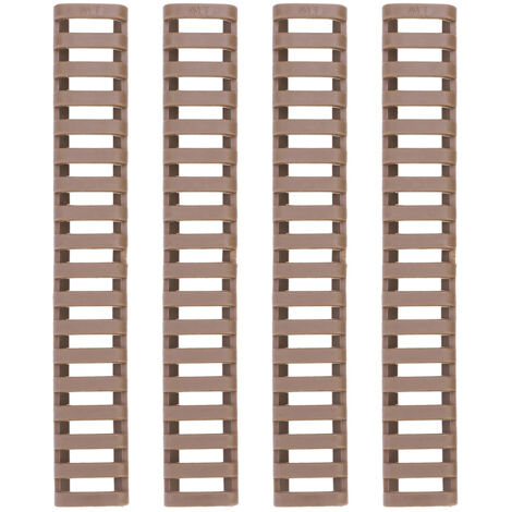 4 pièces Couvre-Rail Caoutchouc Picatinny Keymod Protecteur Garde-Mains (Couleur Sable)