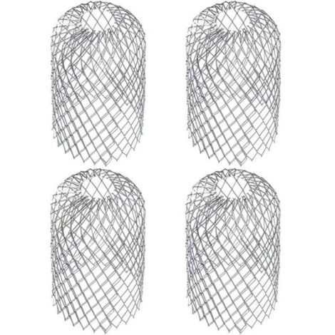 4 Pièces Crapaudines pour Gouttière D’Environ Filtres De Gouttière Grille Grillage Stop Feuille Crapaudine Crépine Pare Feuille Cache Gouttière Acier Inoxydable 6,69 X 3,15 Pouces