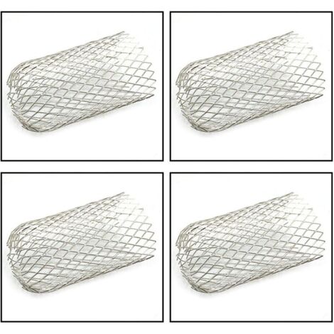 4 Pièces Crapaudines pour Gouttière D’Environ Filtres De Gouttière Grille Grillage Stop Feuille Crapaudine Crépine Pare Feuille Cache Gouttière Acier Inoxydable 6,69 X4.72Pouces