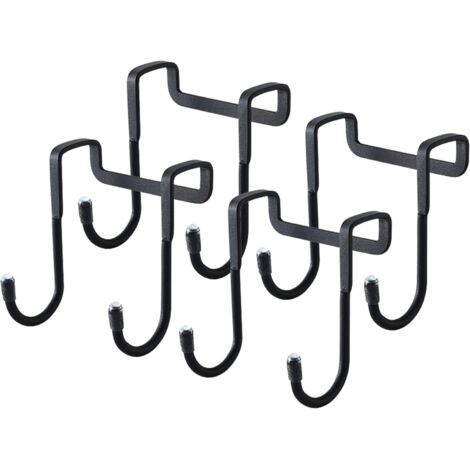 4 Pièces Crochet de Porte, Reversible Crochets, Patère pour Porte, Crochet de Porte Sans Percage, Porte Manteau Pour Porte à Suspendre pour Portes Tiroirs Placards Bains Cuisine