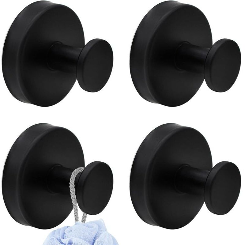 4 Pièces Crochet Ventouse Salle de Bain, Charge 5KG Réutilisable Porte Serviette Ventouse Sans Percage Patères Murales Crochet Fort Multifonction