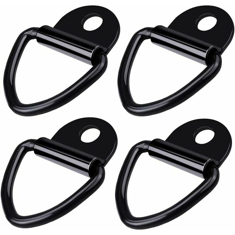 4 pièces Crochets d'Arrimage Anneaux d'Amarrage en d Crochet V-Ring Attaches Anneau de Ttraction Fixation en Acier Inoxydable pour Kayaks Bateaux
