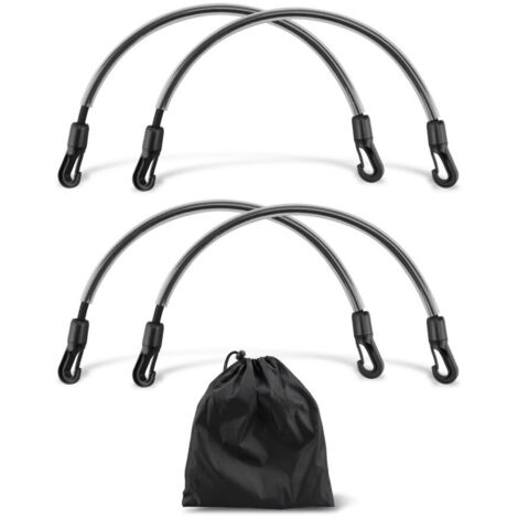 4 Pièces de Bande Élastique pour Couverture de Cheval, Sangle de Queue Ajustable avec Fermoirs Double Extrémité, Élastique pour Attaches de Jambes