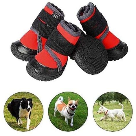 4 pièces de bottes pour chien
