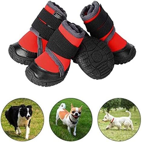 4 pièces de bottes pour chien