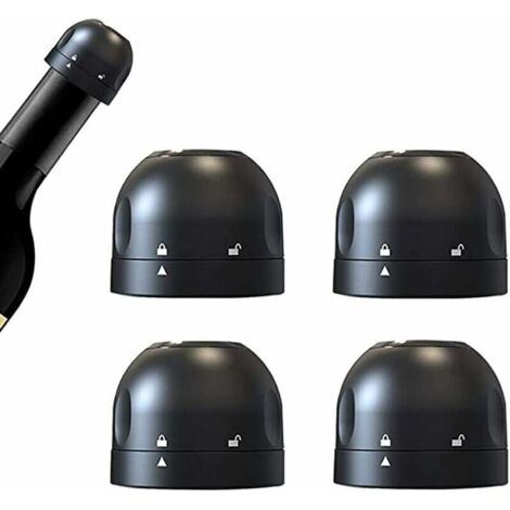 4 pièces de bouchon d'étanchéité de champagne, cadeau compagnon de diffusion en direct, mini bouchon de vin mousseux en silicone, bouchon d'étanchéité