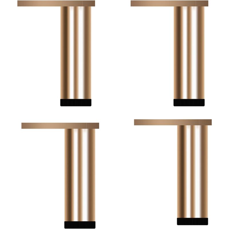 4 Pièces de Pieds de Meubles en Alliage d'Aluminium,Pieds de Canapé Réglables,Hauteur:6-40cm,Hauteur Réglable 0-8mm (200mm/7.87in)