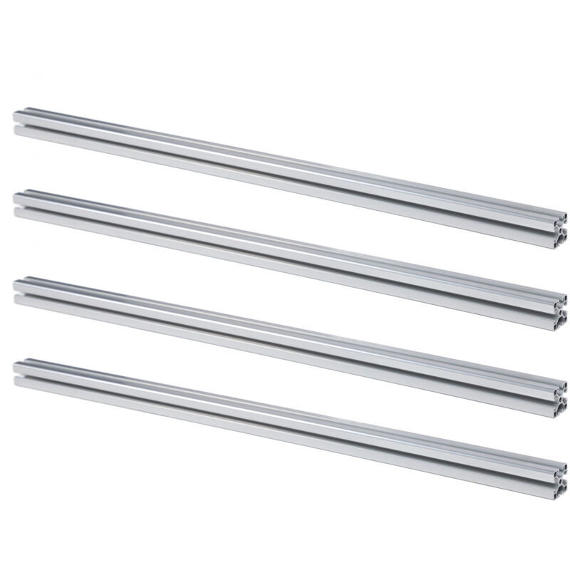 4 pièces de profilé en aluminium extrudé 4040 à rainure en T, norme européenne, rail linéaire anodisé, pièce pour imprimante 3D, CNC DIY, 39,4 pouces