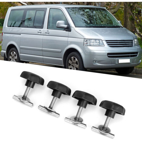 4 pièces de rails de montage à boulons T en acier inoxydable pour Volkswagen Multivan T5 / T6 depuis 2003