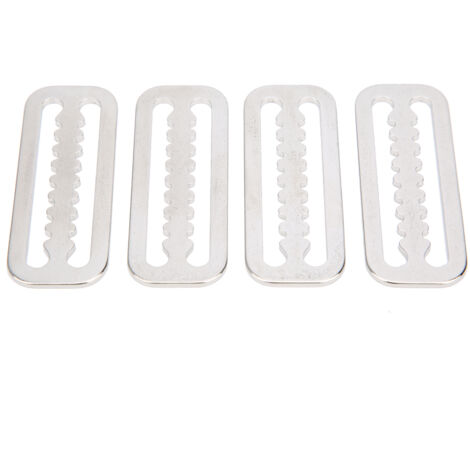 4 pièces de serre-courroie lesté en acier inoxydable 304, glissière dentée pour plongée sous-marine, sangle de 2 pouces