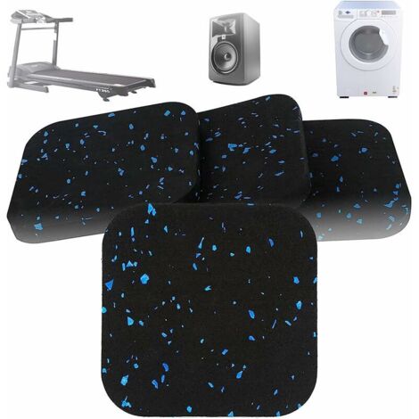 4 Pièces de Tapis de Machine à Laver, Tapis de Course en Caoutchouc Absorbant Les Chocs, Tapis Absorbant Les Chocs, pour Lave-linge, Sèche-linge, Systèmes Stéréo, Coussins de Meubles