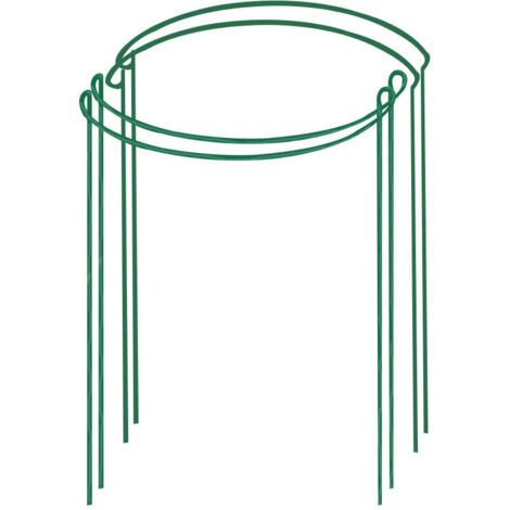 4 pièces de tuteurs de jardin en forme d’arc semi-circulaire – supports robustes pour tomates, pivoines, hortensias, vignes et plantes grimpantes intérieures/extérieures (20 x 35 cm)