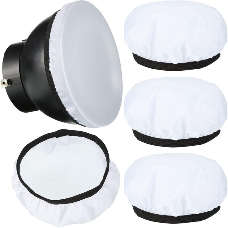 4 pièces diffuseur lampe chaussette couverture douce 7 pouces / 18 cm tissu standard diffuseur lumière chaussette lampe ombre lampe réflecteur pour