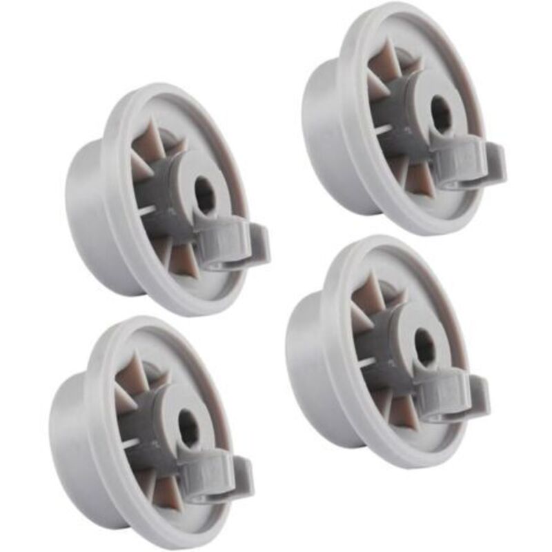 4 Pieces Dishwasher Wheels for Dishwasher Parts and Accessories Dish Drainer Roller Dish Drainer Wheel Dishwasher Wheel Plastic Wheel