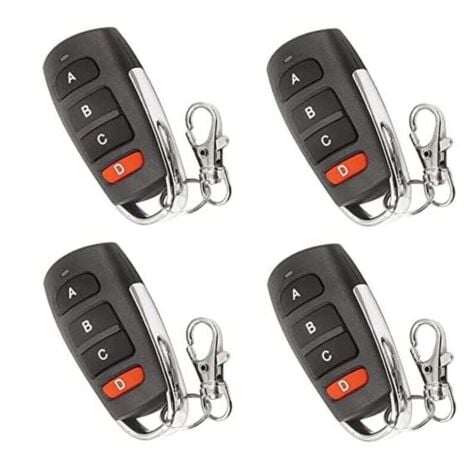 GRID COOL 4 Pièces Duplicateur Universel Télécommande Porte Garage Portail Clés Remplacement Compatible