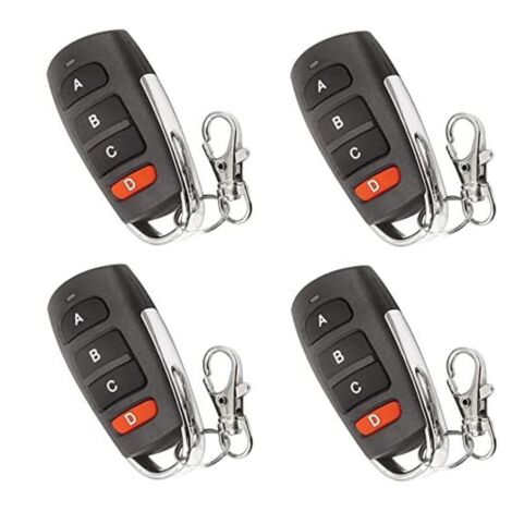 4 Pièces Duplicateur Universel Télécommande Porte Garage Portail Clés Remplacement Compatible