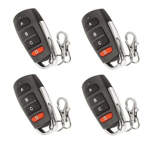 4 Pièces Duplicateur Universel Télécommande Porte Garage Portail Clés Remplacement Compatible