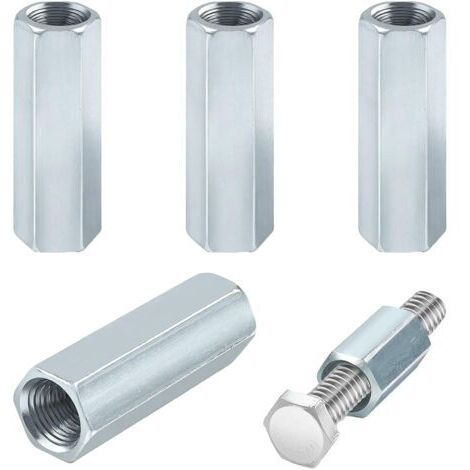 4 Pièces Écrou Long Hexagonaux,Ecrou Long M8,EcrouM8,Entretoise M8,Acier Inoxydable 304,Hexagonal Manchon De EntretoiseM8 30mm En Acier Au Carbone,Écrous De Couplage,Raccords De Tige Filetés