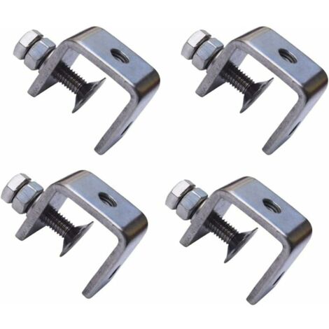4 Pièces En Acier Inoxydable 304 Pinces En Forme De U En Forme De C étau Pinces à Bois Pinces Robustes En Forme De C Avec Une Large Ouverture De Mâchoire-LIAIKI