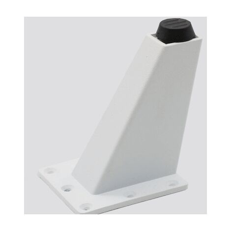 4 pièces en alliage d'aluminium pieds de meuble pieds réglables salle de bain pieds de meuble tv pieds de meuble meubles table basse canapé pieds 8cm blanc