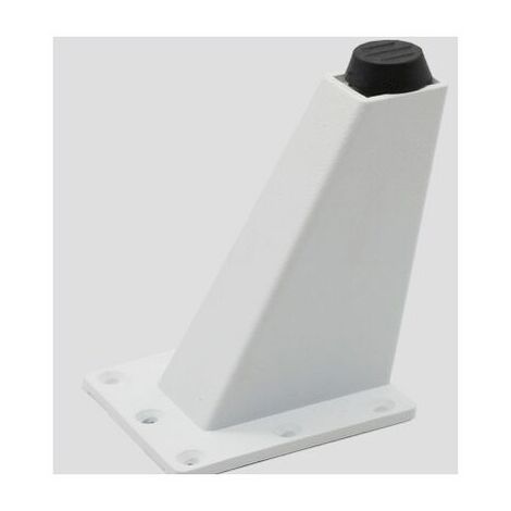 4 pièces en alliage d'aluminium pieds de meuble pieds réglables salle de bain pieds de meuble tv pieds de meuble meubles table basse canapé pieds 8cm blanc