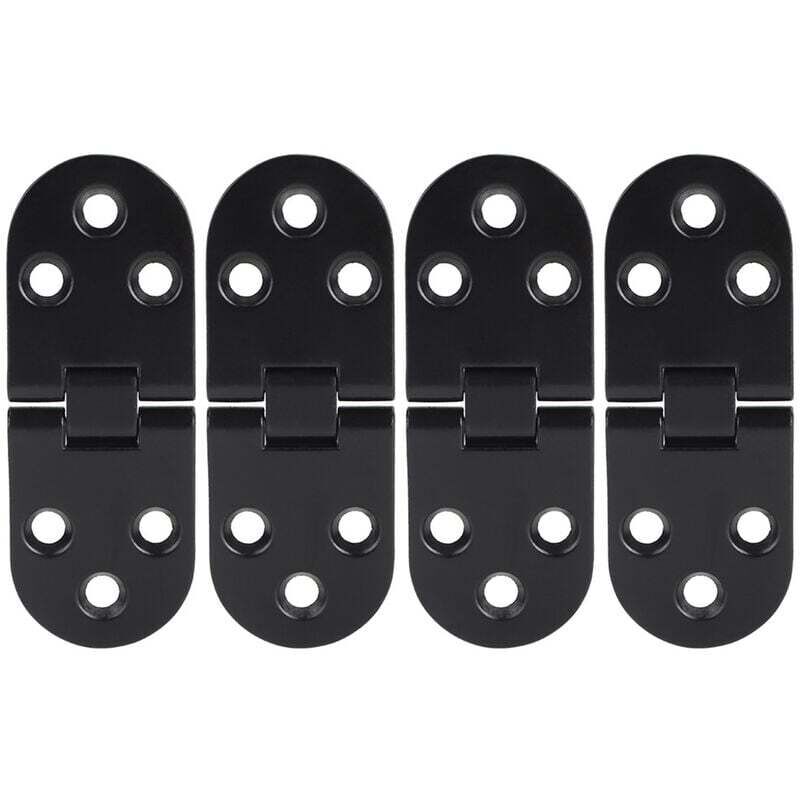 4 pièces en alliage de zinc noir porte rabat charnière Table charnière pour armoire matériel accessoire