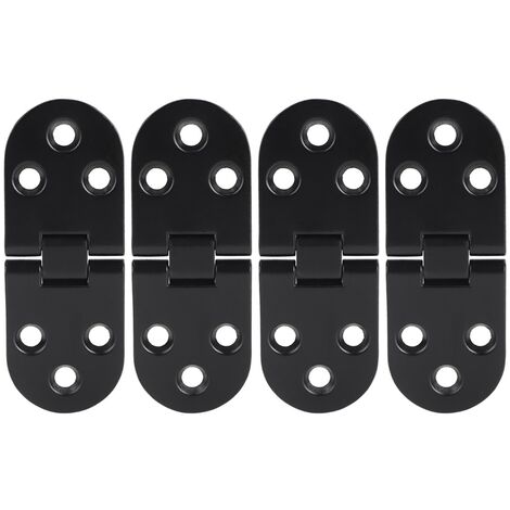 4 pièces en alliage de zinc noir porte rabat charnière Table charnière pour armoire matériel accessoire