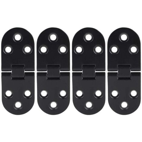 4 pièces en alliage de zinc noir porte rabat charnière Table charnière pour armoire matériel accessoire