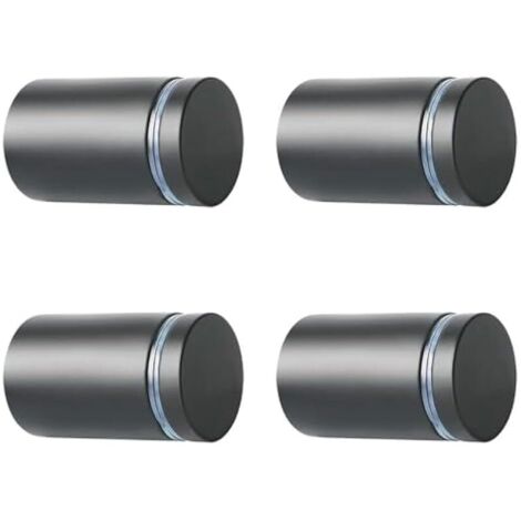 4 Pièces Entretoise de Verre, Supports de Panneaux, 19mm, Support Vis Publicité en Acier Inoxydable, Entretoise Murale Fixations Montage pour Verre et Plaques