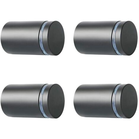 4 Pièces Entretoise de Verre, Supports de Panneaux, 25mm, Support Vis Publicité en Acier Inoxydable, Entretoise Murale Fixations Montage pour Verre et Plaques