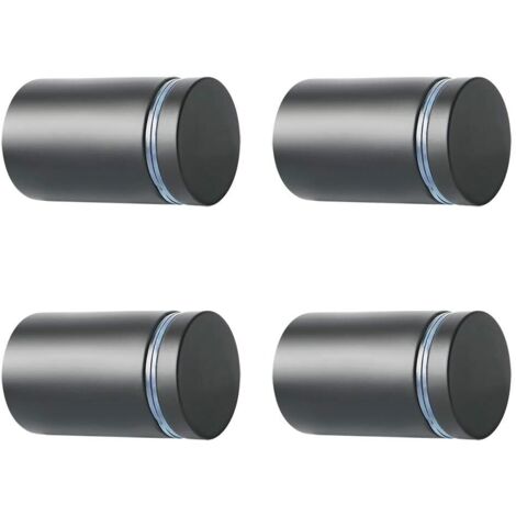 4 Pièces Entretoise de Verre, Supports de Panneaux, 25mm, Support Vis Publicité en Acier Inoxydable, Entretoise Murale Fixations Montage pour Verre et Plaques
