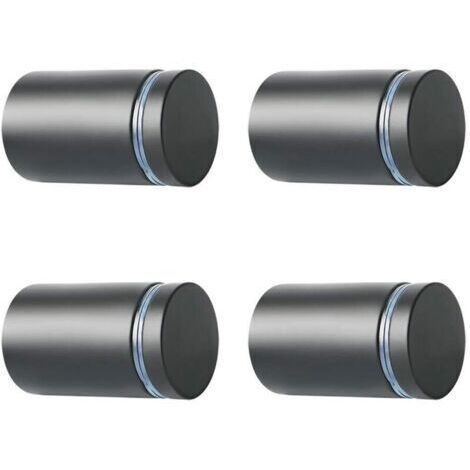 4 Pièces Entretoise de Verre, Supports de Panneaux, 25mm, Support Vis Publicité en Acier Inoxydable, Entretoise Murale Fixations Montage pour Verre et Plaques