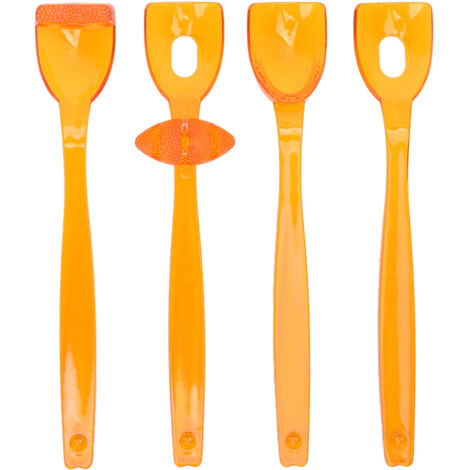 4 pièces Exerciceur de Muscles Buccaux pour Rééducation et Renforcement, Couleur Orange