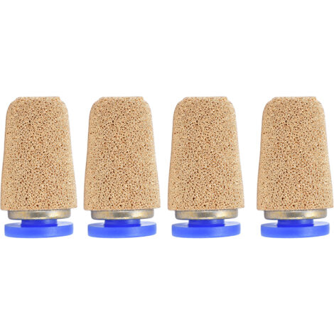 4 Pièces Filtre à Air Cuivre Silencieux Pneumatique Réducteur de Bruit PSF‑4