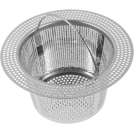 4 Pièces Filtre en Acier Inoxydable Corbeille Égouttoirs Couler Universel Filet Filtrer Panier Filtre Panier De Passoire De Puits Filtres Évacuation Métal Silver