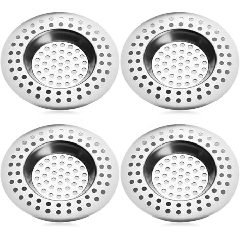4 Pièces Filtre évier Cuisine - Évier Filtre de Vidange, Grille Evier Cuisine, Filtre à évier en Acier Inoxydable, pour Évier de Cuisine/Salle de Bain Filtre Anti-Obstruction