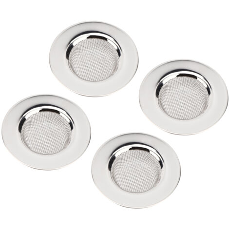 4 Pièces Filtres Acier Inoxydable pour Évier de Cuisine, Outils de Filtration Portables, Grilles de Drain pour Salle de Bain