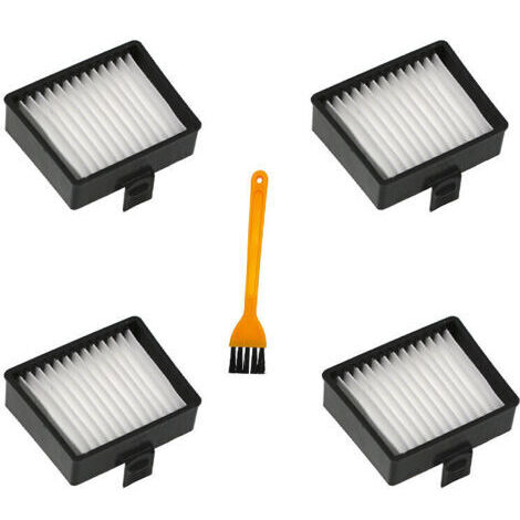 4 pièces Filtres plissé plat For Ryobi P712 P713 P714K aspirateur manuel,avec brosse de nettoyage