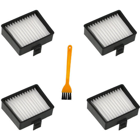 4 pièces Filtres plissé plat For Ryobi P712 P713 P714K aspirateur manuel,avec brosse de nettoyage