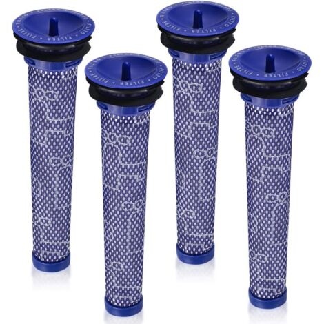 4 Pièces Filtres Pré-Moteur de Rechange pour Aspirateur, Pré-filtre de Poussière de Rechange, Compatibles avec Dyson V6 V7 V8 SV09 DC58 DC59 DC61 DC62 Pièces
